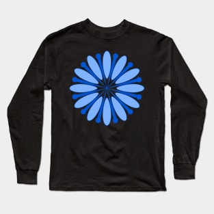 Circular Blue ellipse star Long Sleeve T-Shirt